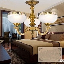 Lampă din cupru complet Marble Dining Candelabru original modern din cupru