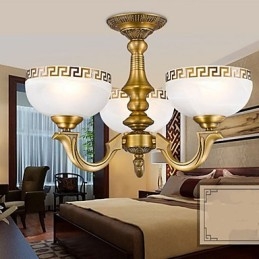 Lampă din cupru complet Marble Dining Candelabru original modern din cupru