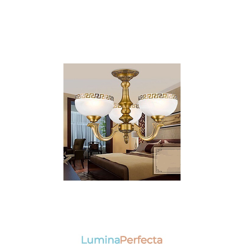 Lampă din cupru complet Marble Dining Candelabru original modern din cupru