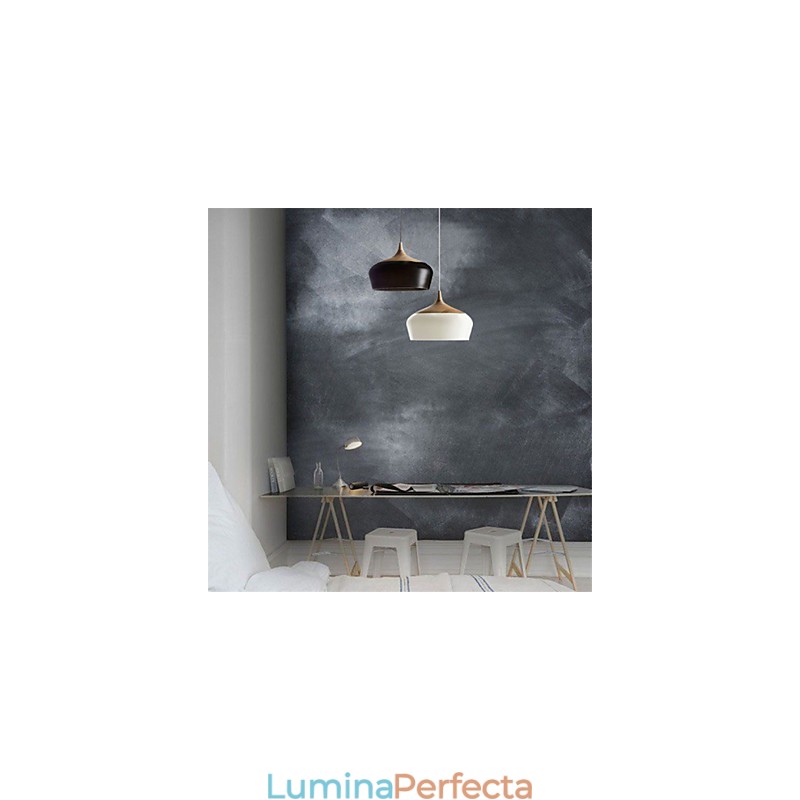Lampă suspendată din metal cu pictură în stil retro vintage