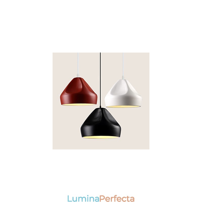 Lampă suspendată din metal cu pictură în stil retro vintage