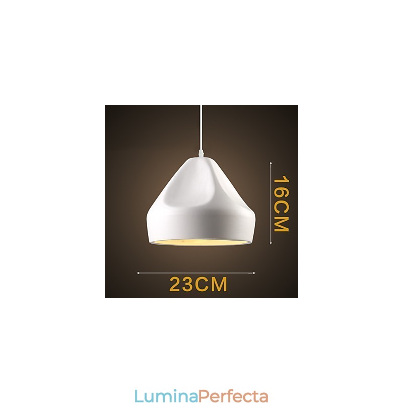 Lampă suspendată din metal cu pictură în stil retro vintage
