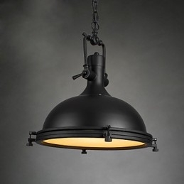 Lampă cu suspendare industrială unică Decorează în stil mansardă Lumină metalică vintage
