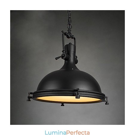 Lampă cu suspendare industrială unică Decorează în stil mansardă Lumină metalică vintage