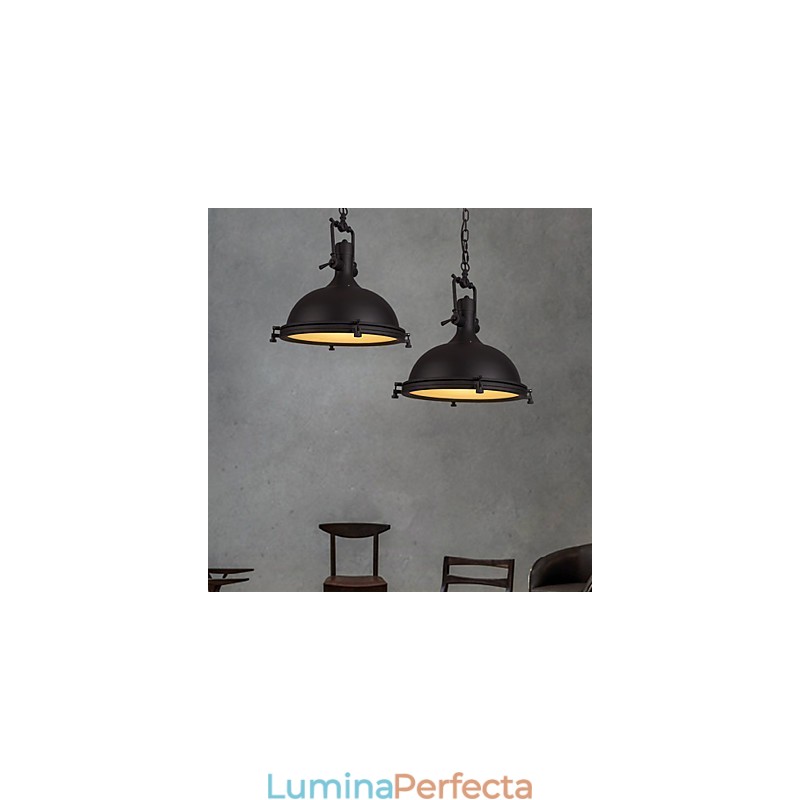 Lampă cu suspendare industrială unică Decorează în stil mansardă Lumină metalică vintage