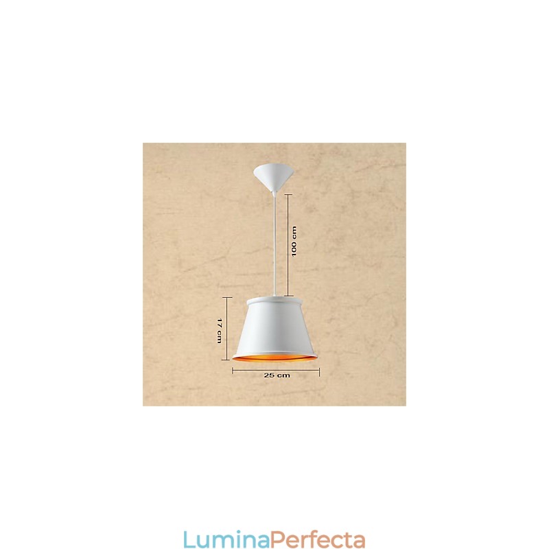 Clasic Rustic Lodge Vintage Mini Style Pictură Metal Pendant Lampă