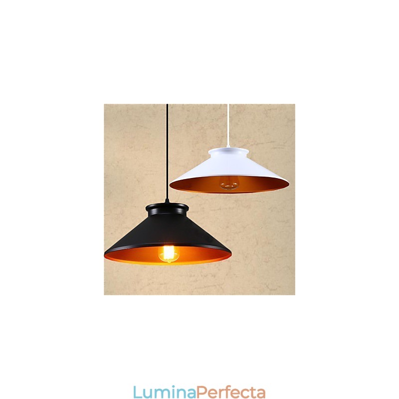 Lampă suspendată din metal cu pictură în stil retro, tradițional, vintage