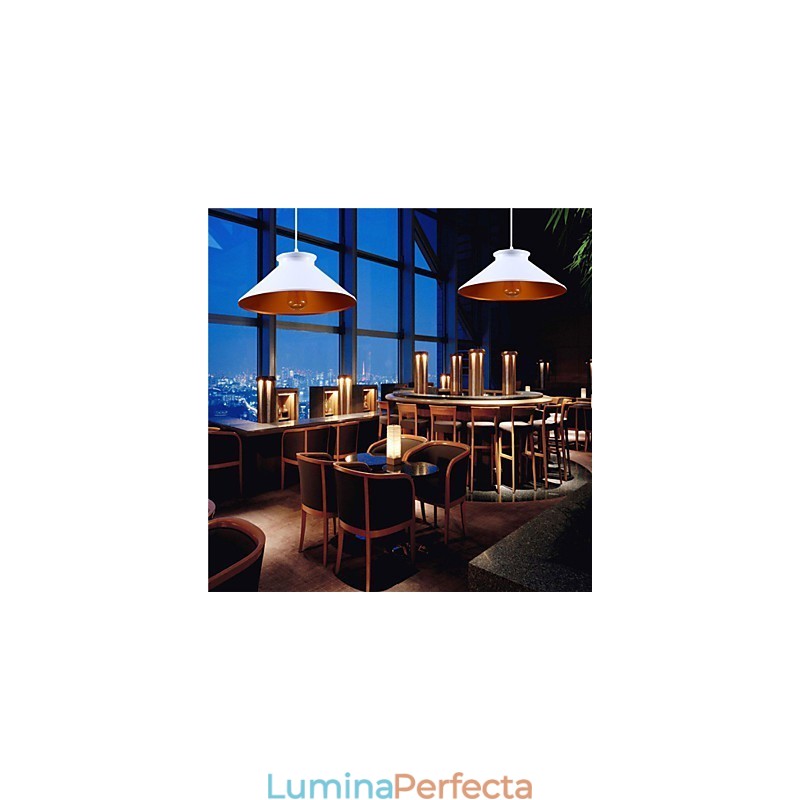 Lampă suspendată din metal cu pictură în stil retro, tradițional, vintage