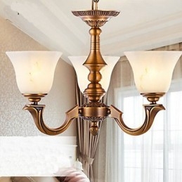 Candelabru în stil european Lampă din cupru Lămpi de marmură