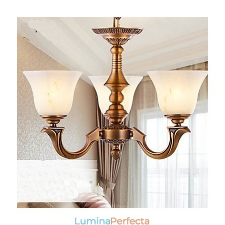 Candelabru în stil european Lampă din cupru Lămpi de marmură Candelabru în stil european Lampă din cupru Lămpi de marmură