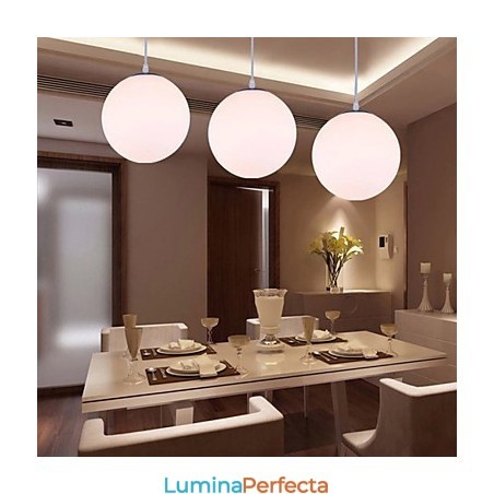 Lampă suspendată din sticlă contemporană cu 1 lumini