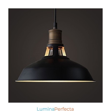 Lampă suspendată din metal Vintagen industrială, 1 lumină, multicoloră, opțional Lampă suspendată din metal Vintagen industrială, 1 lumină, multicoloră, opțional