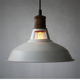 Lampă suspendată din metal Vintagen industrială, 1 lumină, multicoloră, opțional