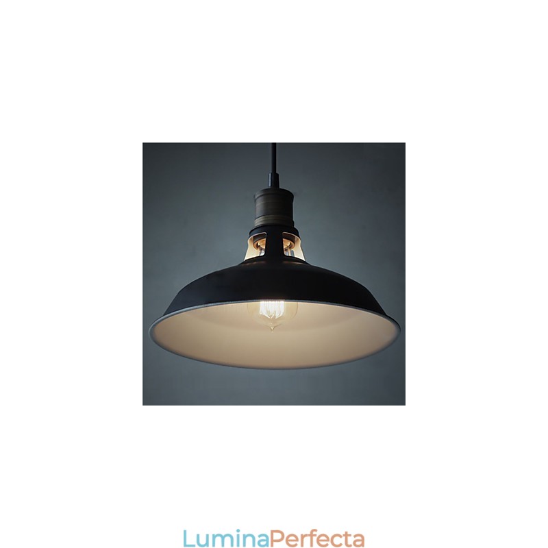 Lampă suspendată din metal Vintagen industrială, 1 lumină, multicoloră, opțional