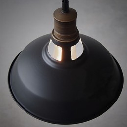 Lampă suspendată din metal Vintagen industrială, 1 lumină, multicoloră, opțional