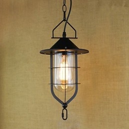 American Retro Rustic Pastoral Iluminat Lampă Industrială Pendant