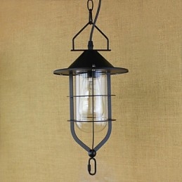 American Retro Rustic Pastoral Iluminat Lampă Industrială Pendant