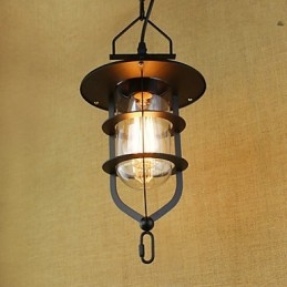 American Retro Rustic Pastoral Iluminat Lampă Industrială Pendant