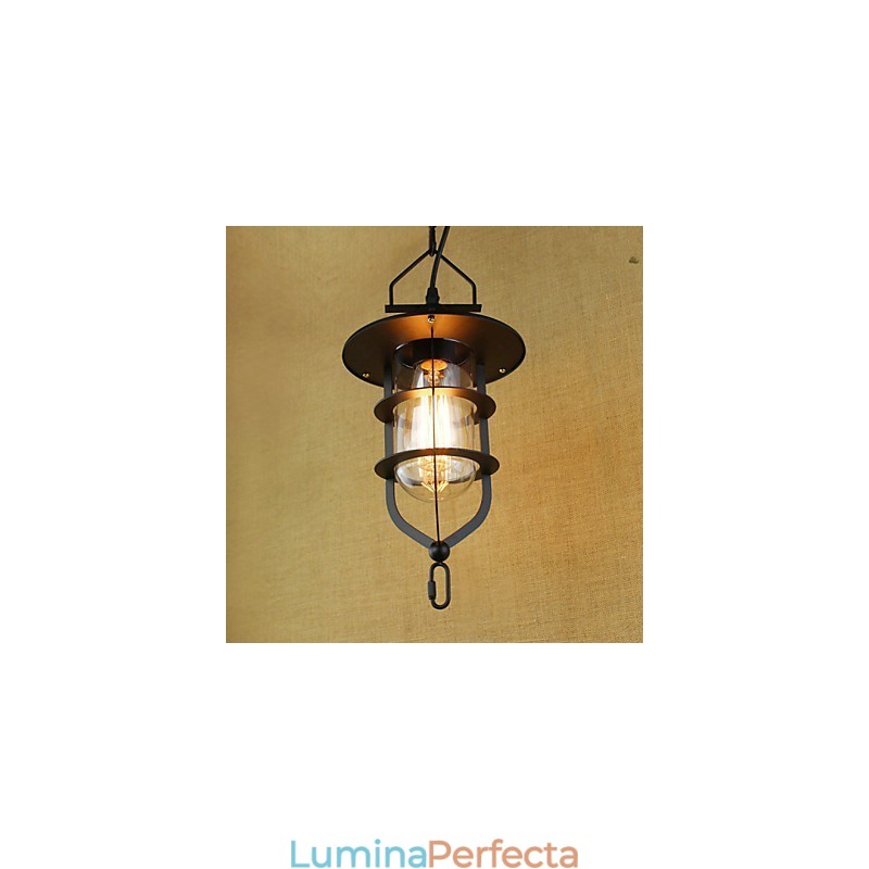 American Retro Rustic Pastoral Iluminat Lampă Industrială Pendant