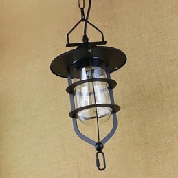 American Retro Rustic Pastoral Iluminat Lampă Industrială Pendant