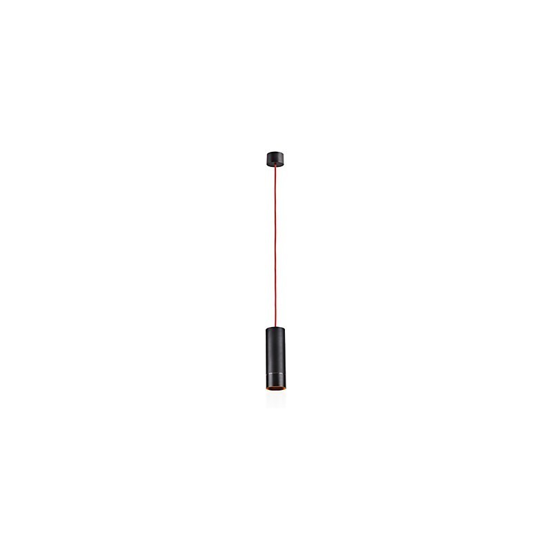 Lampă suspendată Mini cu 1 lumină anodizat negru cu aluminiu