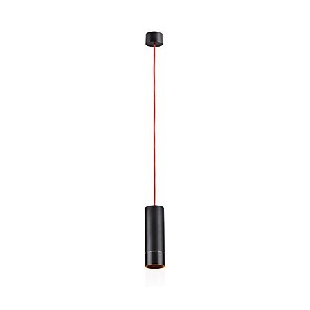 Lampă suspendată Mini cu 1 lumină anodizat negru cu aluminiu Lampă suspendată Mini cu 1 lumină anodizat negru cu aluminiu