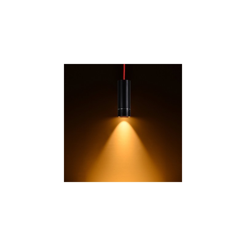 Lampă suspendată Mini cu 1 lumină anodizat negru cu aluminiu