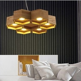 Lampe suspendate Country Wood Bamboo