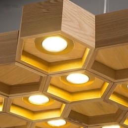 Lampe suspendate Country Wood Bamboo