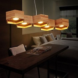 Lampe suspendate Country Wood Bamboo
