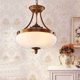 Lampă de marmură europeană Lustre de cupru