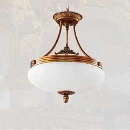 Lampă de marmură europeană Lustre de cupru