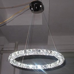 Iluminat cu pandantiv din cristal Modern Single D40CM Trei laturi K9 Plafoniere din cristal pentru interior Corpuri de iluminat