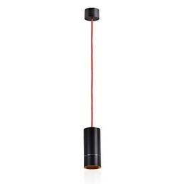 Lampă suspendată Mini cu 1 lumină anodizat negru cu aluminiu