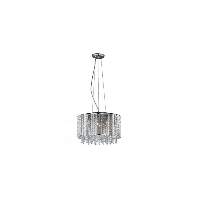 Lampă suspendată din cristal cu 7 lumini în formă de cilindru