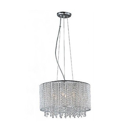 Lampă suspendată din cristal cu 7 lumini în formă de cilindru
