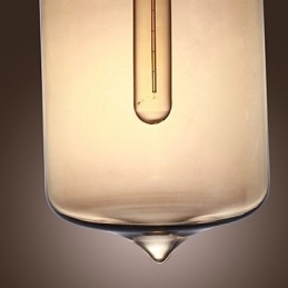 Lampă suspendată modernă din sticlă cu 2 lumini în design transparent pentru sticlă