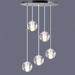 Candelabru din sticlă de cristal Grindină