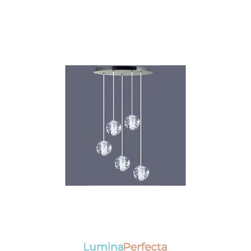 Candelabru din sticlă de cristal Grindină
