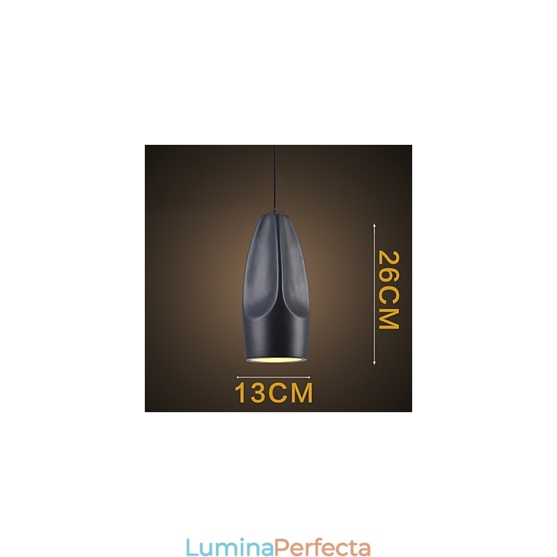 Lampă suspendată din metal cu pictură în stil retro vintage