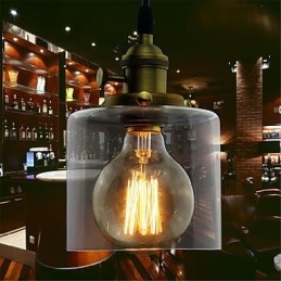 Sticlă Alamă Retro Vintage Industrial ART Cafe Garage Lampă suspendată