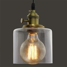 Sticlă Alamă Retro Vintage Industrial ART Cafe Garage Lampă suspendată