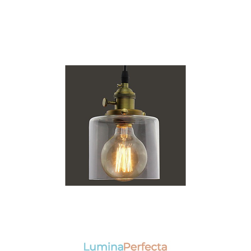 Sticlă Alamă Retro Vintage Industrial ART Cafe Garage Lampă suspendată