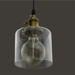 Sticlă Alamă Retro Vintage Industrial ART Cafe Garage Lampă suspendată