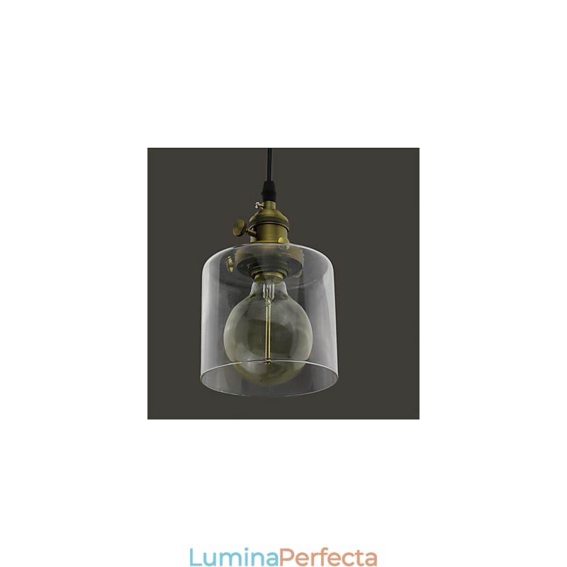 Sticlă Alamă Retro Vintage Industrial ART Cafe Garage Lampă suspendată