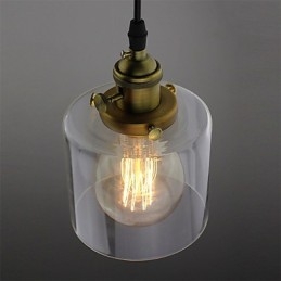 Sticlă Alamă Retro Vintage Industrial ART Cafe Garage Lampă suspendată