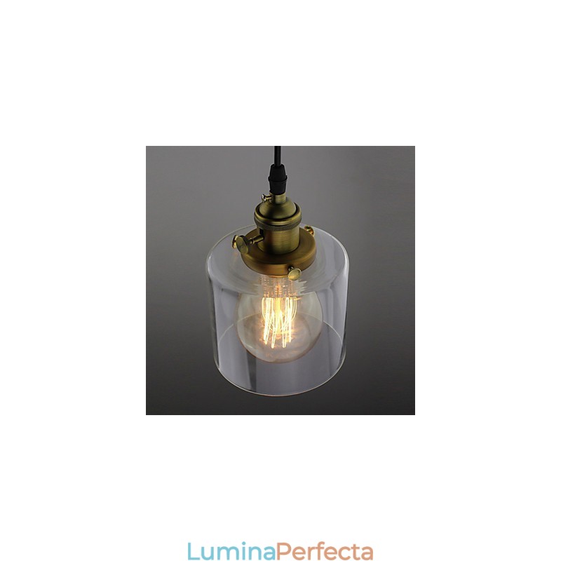 Sticlă Alamă Retro Vintage Industrial ART Cafe Garage Lampă suspendată