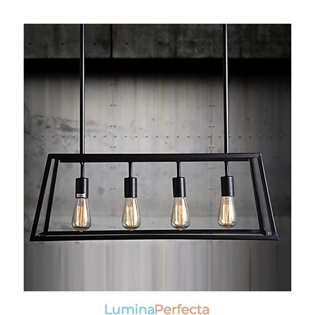 Candelabru din metal galvanizat în stil rustic Lodge Mini