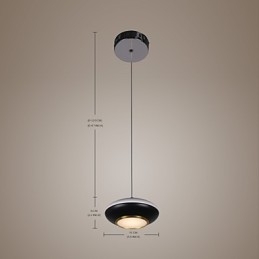 9W Modern farfurie zburătoare Design de înaltă calitate pandantiv Cafe