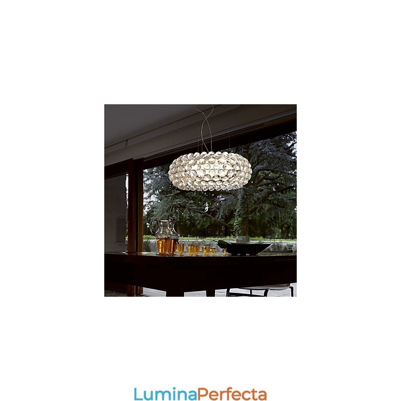 Lampă suspendată cu margele cu 1 lumină